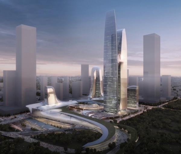 山西11地市未來最高地標建築——龍城太原超級摩天樓引領