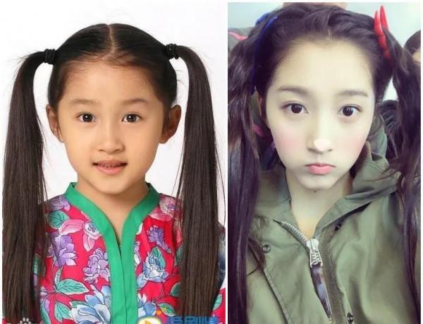 關曉彤，王子文，十年前竟然還有同框照片，你覺得誰的變化大？