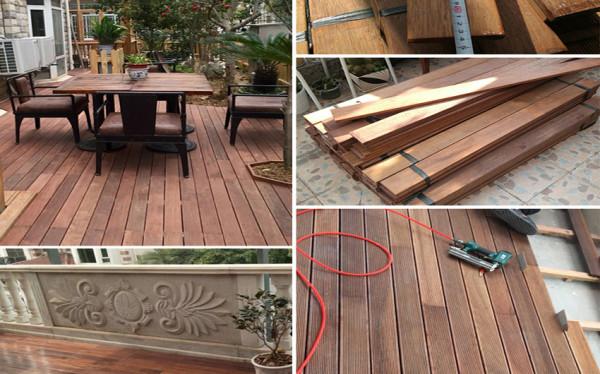 戶外陽臺裝修選用菠蘿格