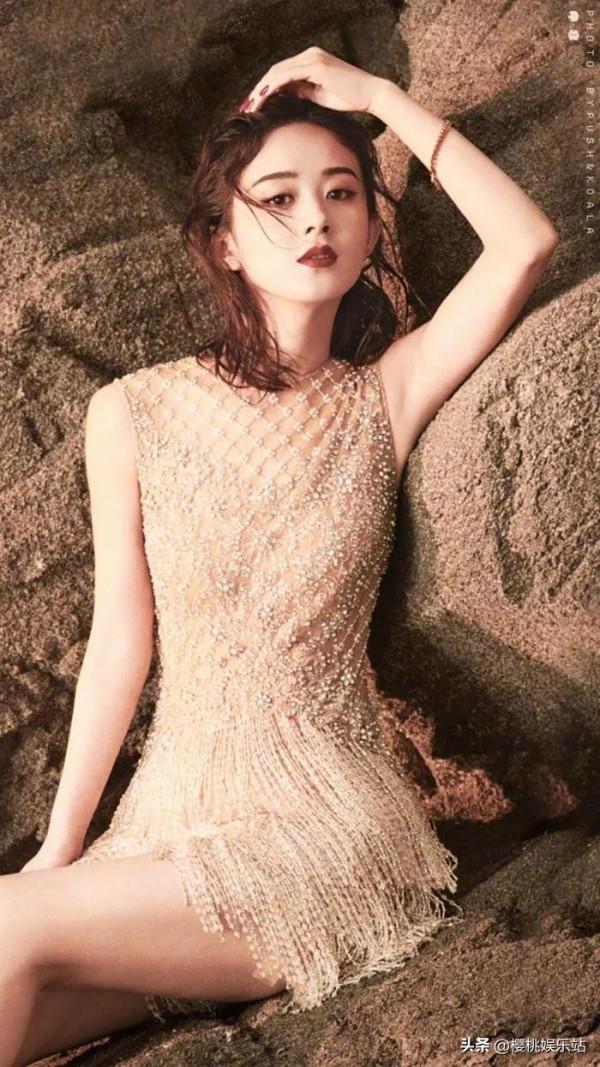 趙麗穎驚豔美圖，笑容甜美，身材完美