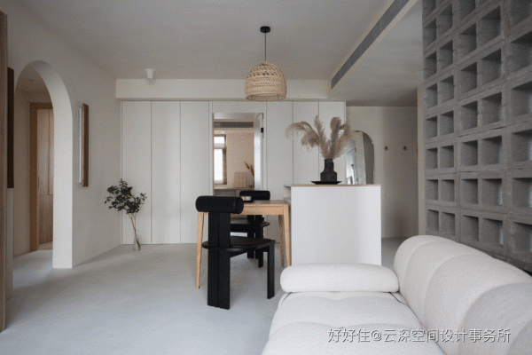 爆改80m²二手房：空心磚作隔斷，盲盒收納給我看呆了