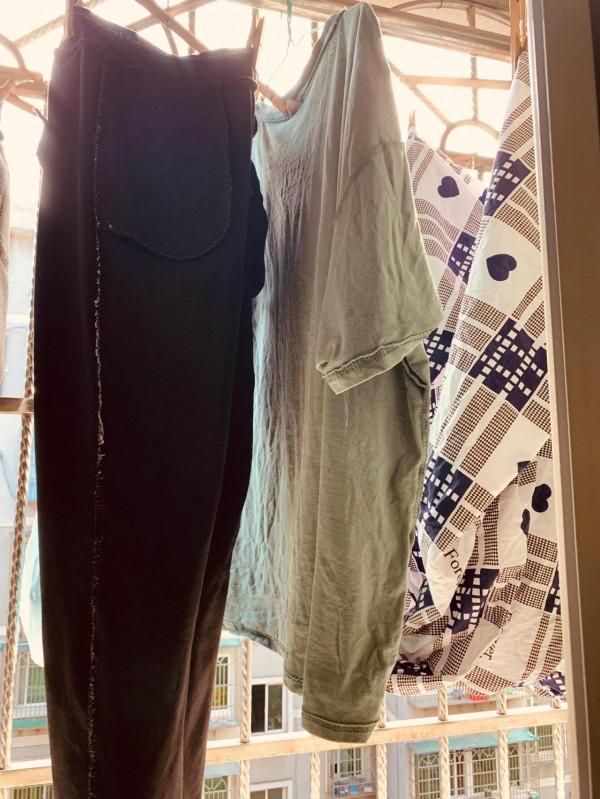 今天陽臺曬滿滿的