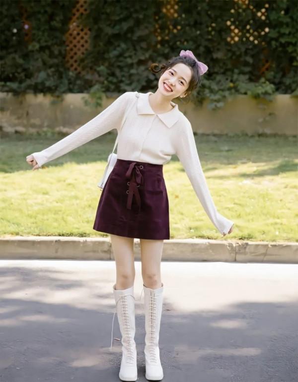 把褲子脫了!秋冬裙子+靴子才最適合小個子,巨時髦巨顯高 把褲子脫了!秋冬裙子+靴子才最適合小個子,巨時髦巨顯高