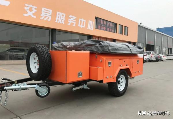 可以摺疊的房車！不到5萬 拉著澳途小坦克側翻A1拖掛體驗露營野炊