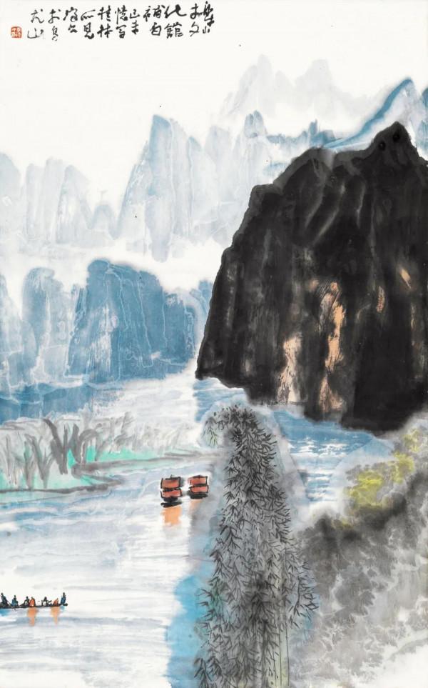 蜀中三傑,李瓊久山水欣賞 蜀中三傑,李瓊久山水欣賞