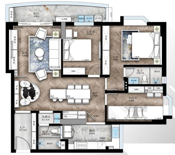 堅持全屋打滿櫃子,比造型牆實在,看看這套132㎡的新房太乾淨了 堅持全屋打滿櫃子,比造型牆實在,看看這套132㎡的新房太乾淨了