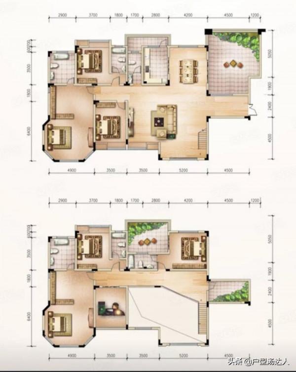 260平米的複式大平層，居住體驗不比獨棟別墅差