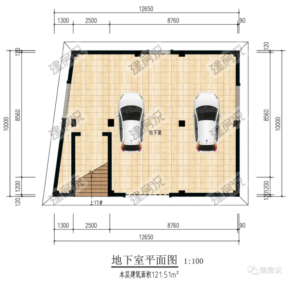房子不求太大，這款121平的別墅就剛剛好，很溫馨