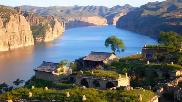 落日斜波暮水明 盤點塞上壯美湖泊秋色