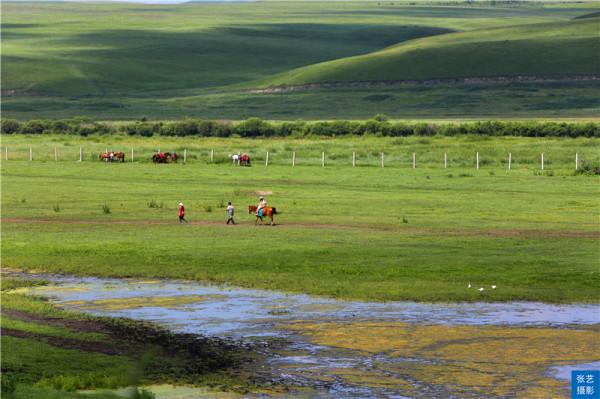 俄羅斯民族鄉，中俄界河可見俄羅斯奧洛契小鎮，夏季最佳避暑勝地