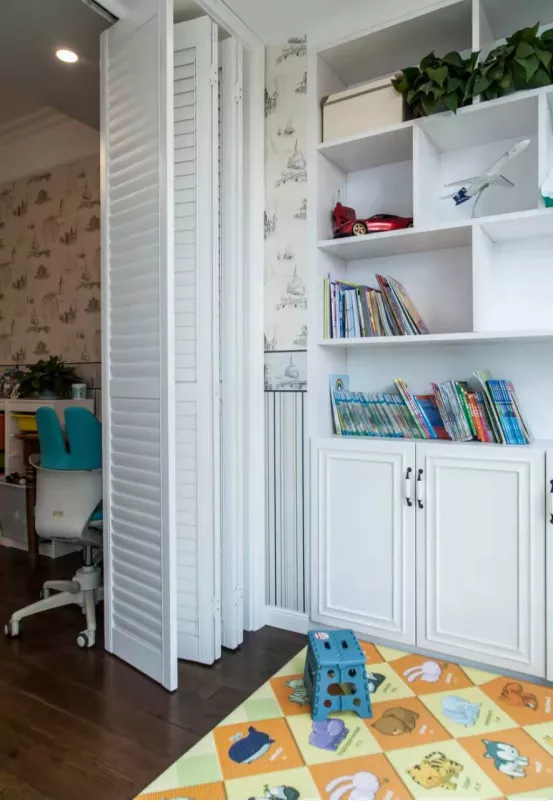 138㎡ 美式3室，沙發背景做隔斷，全屋極致通透又溫馨