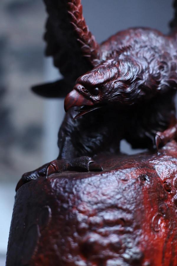 小葉紫檀大展宏圖老鷹