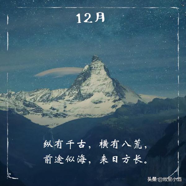 令人愜意的句子：春觀夜櫻，夏望繁星，秋賞滿月，冬會初雪