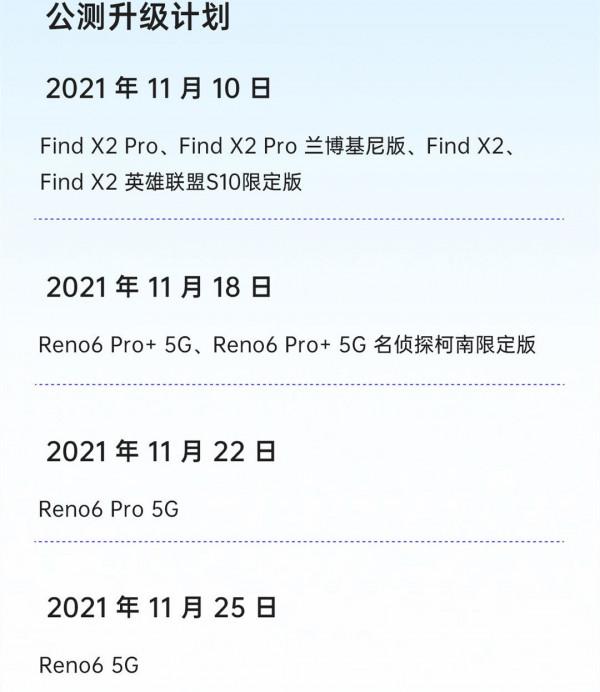 OPPO ColorOS 12升級情況公佈,13款機型具體升級時間放出 OPPO ColorOS 12升級情況公佈,13款機型具體升級時間放出
