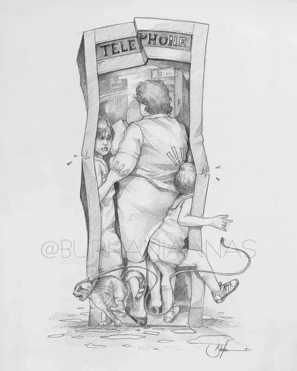 大師的瘋狂繪畫線條、美麗的線條