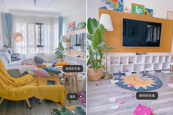 第二次裝修，她堅持“去家務化”設計，入住一年後家裡仍乾淨整潔