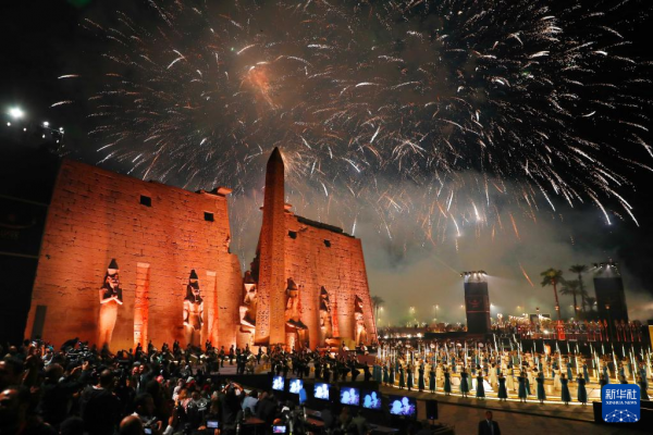 埃及盧克索獅身人面像大道修復後完整開放