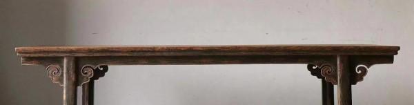 高束腰畫案，樸雅捲雲紋畫案，高束腰香桌