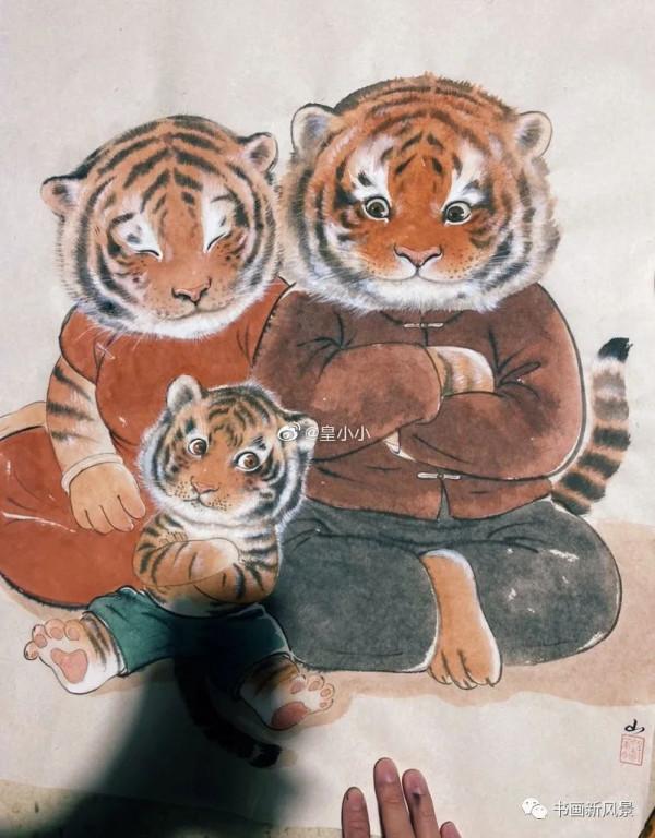虎年虎畫：萌虎的幸福生活