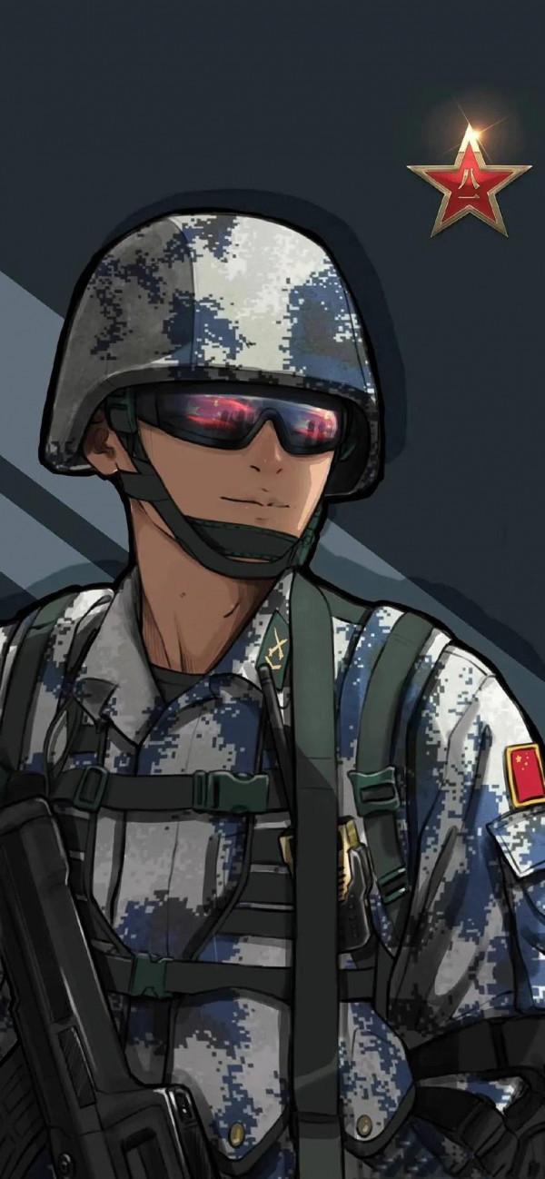 硬核軍人手機桌布：青春有很多樣子，很慶幸青春裡有穿軍裝的樣子