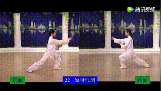 經典套路:24式簡化太極拳正反面演示 經典套路:24式簡化太極拳正反面演示