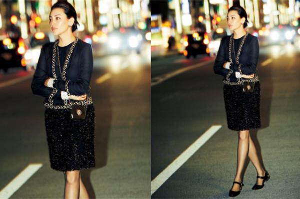 某日雜10月時尚穿搭排名，簡約針織衫與全黑搭配，深受大家喜歡