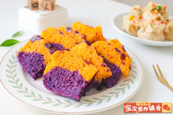 今日食譜「南瓜紫薯糕」~寶寶輔食