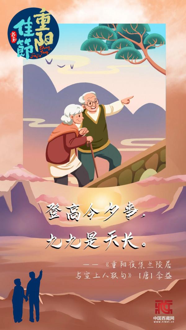 民俗海報︱詩畫暖重陽