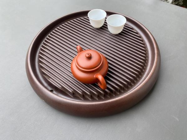 黑檀圓形電木茶盤