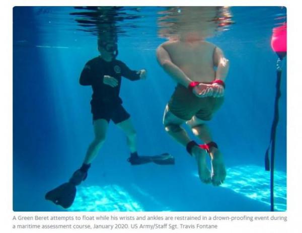 故意將呼吸管纏住?美特種部隊2名學員潛水培訓時死亡嚇壞新人 故意將呼吸管纏住?美特種部隊2名學員潛水培訓時死亡嚇壞新人