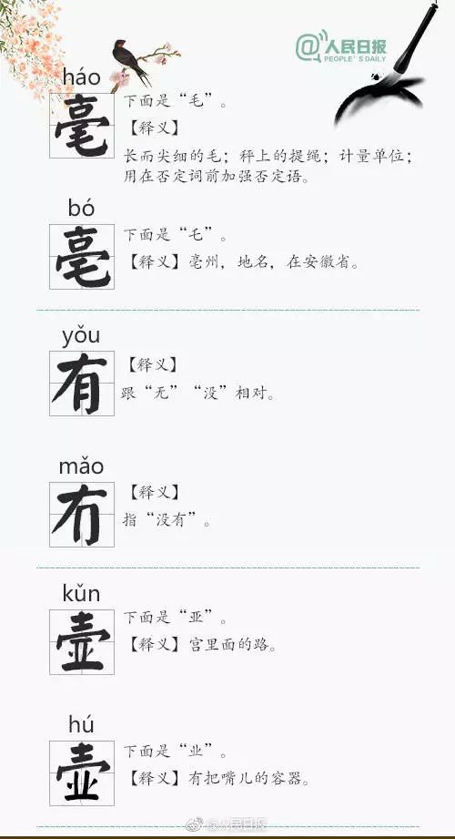 這些“雙胞胎”漢字，你的學生、你的孩子都能分清嗎？