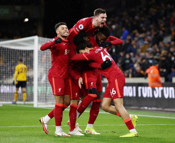 英超-利物浦1-0狼隊升至第二 奧裡吉94分鐘絕殺 若塔對舊主空門腳軟