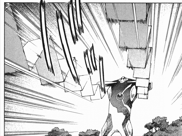 《新世紀福音戰士》第十四使徒力天使，被初號機吞噬的超強怪物