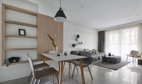 95平現代簡約三室 時尚經典黑白灰