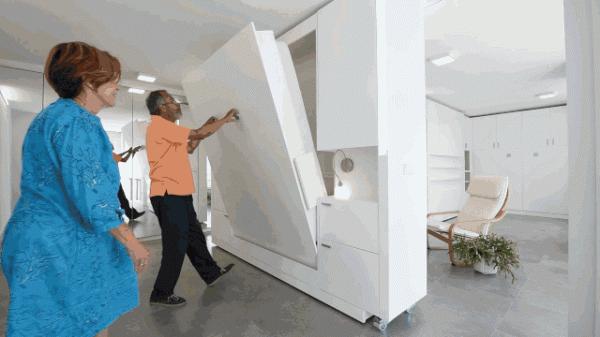 16㎡小公寓放下2張床卻不擁擠，還擁有5大功能區？這住起來真舒服