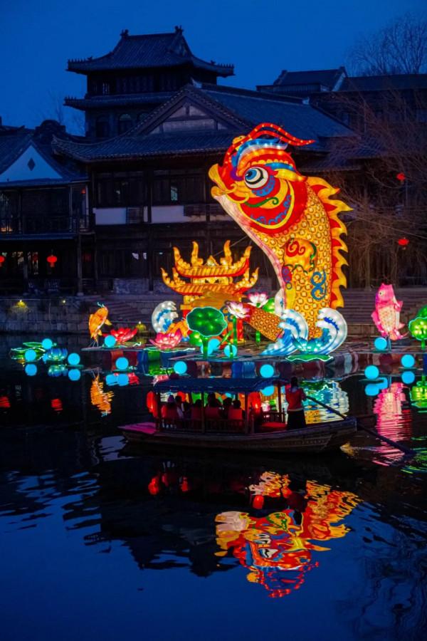 臺兒莊古城這些花燈有多美，實拍圖告訴你