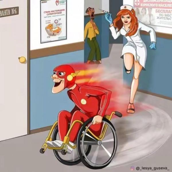 超級英雄們的晚年生活,閃電俠害怕打針,蝙蝠俠與小丑和好 超級英雄們的晚年生活,閃電俠害怕打針,蝙蝠俠與小丑和好