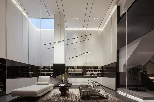 400㎡現代合院，充滿科技感的豪宅