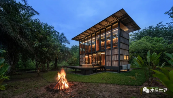 理想主義風，清邁“木與山”小屋宅