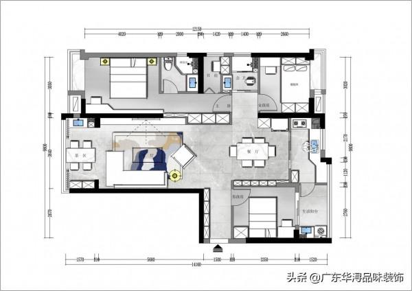 150平現代風格平層，時尚與藝術共存的舒適空間
