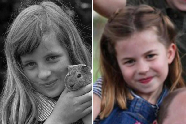 夏洛特與莉莉貝特，誰長得更像奶奶戴安娜？看爸爸的五官就知道了