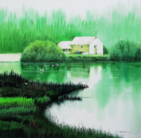 汪鈺元的彩墨畫,唯美詩意 汪鈺元的彩墨畫,唯美詩意