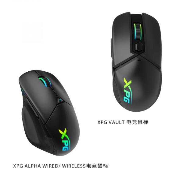 威剛 XPG VAULT 電競滑鼠展示，內建 1T 固態硬碟