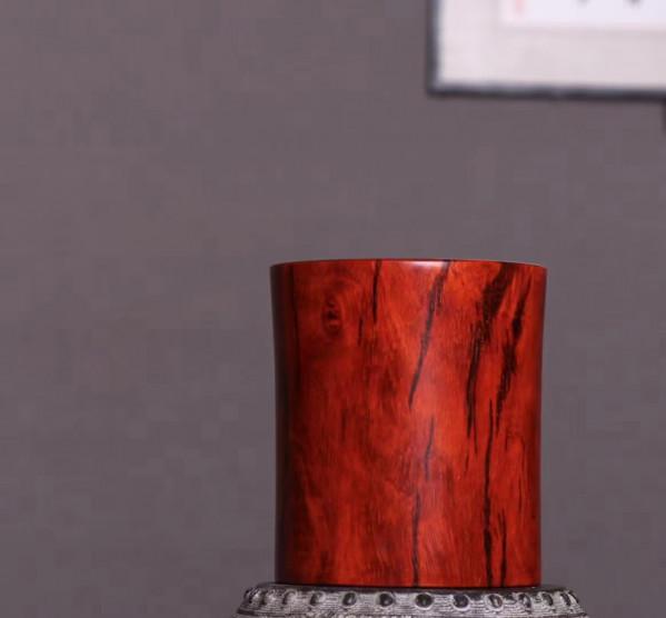 素木含芯！這對紫檀筆筒就是文房用品裡的勞斯萊斯