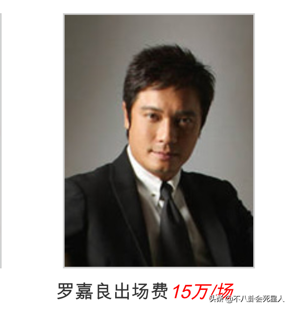 8位TVB一哥出場費，湯鎮業僅6萬，黎耀祥15萬，呂良偉最高
