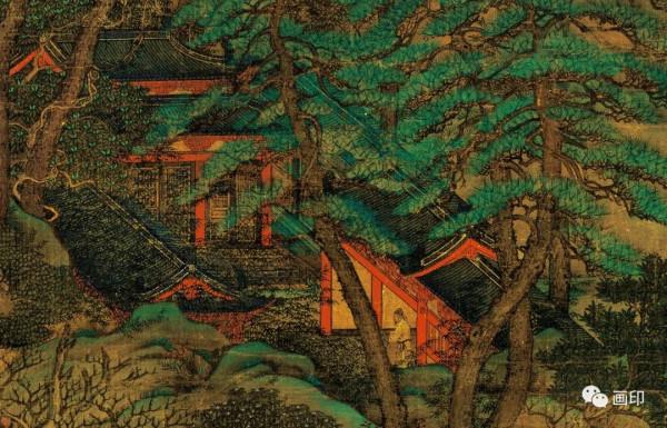 唐 · 李思訓《江帆樓閣圖》