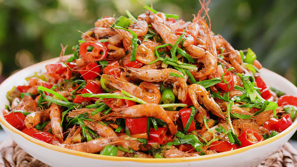 韭菜炒河蝦，1分鐘就能搞定的大餐