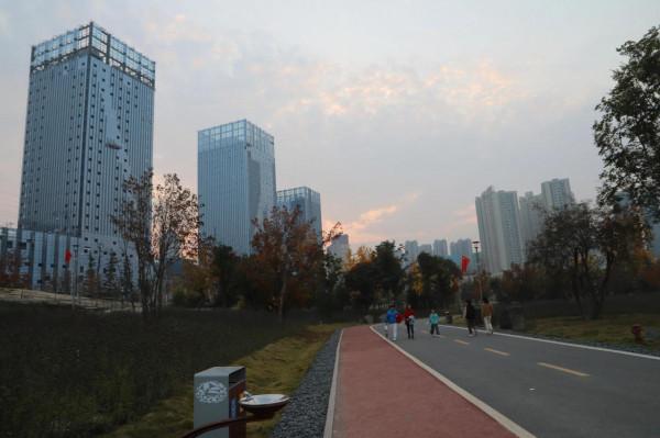 深秋季節的廟底溝考古文化公園