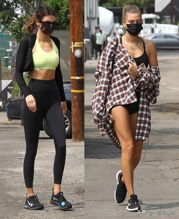 海莉陪比伯打籃球圖，兩人粉色情侶裝，盡顯恩愛