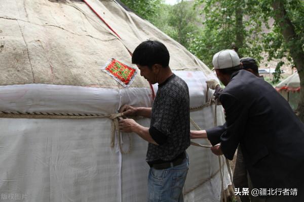 新疆哈薩克族的氈房